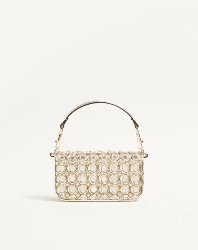 Valentino Garavani Locò Small Shoulder Bag Embroidered With Jewel Logo