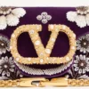 Valentino Garavani Locò Small Shoulder Bag Embroidered With Jewel Logo