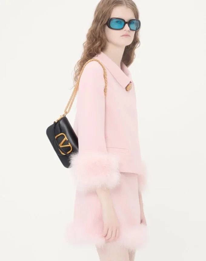 Valentino Garavani Locò Small Shoulder Bag In Calfskin