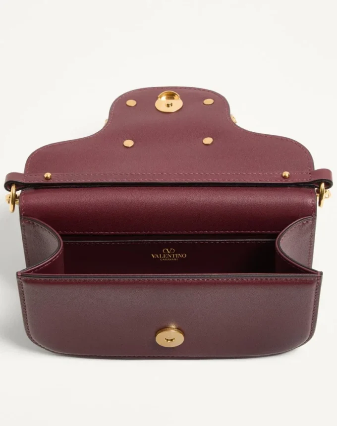 Valentino Garavani Locò Small Shoulder Bag In Calfskin With Jewel Logo