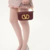 Valentino Garavani Locò Small Shoulder Bag In Calfskin With Jewel Logo