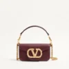 Valentino Garavani Locò Small Shoulder Bag In Calfskin With Jewel Logo