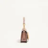 Valentino Garavani Locò Small Shoulder Bag In Laminated Calfskin With Jewel Logo Valentino Garavani Locò Small Shoulder Bag In Laminated Calfskin With Jewel Logo