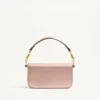 Valentino Garavani Locò Small Shoulder Bag In Laminated Calfskin With Jewel Logo Valentino Garavani Locò Small Shoulder Bag In Laminated Calfskin With Jewel Logo