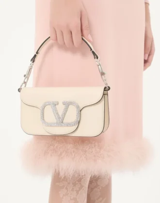 Valentino Garavani Locò Small Shoulder Bag With Jewel Logo