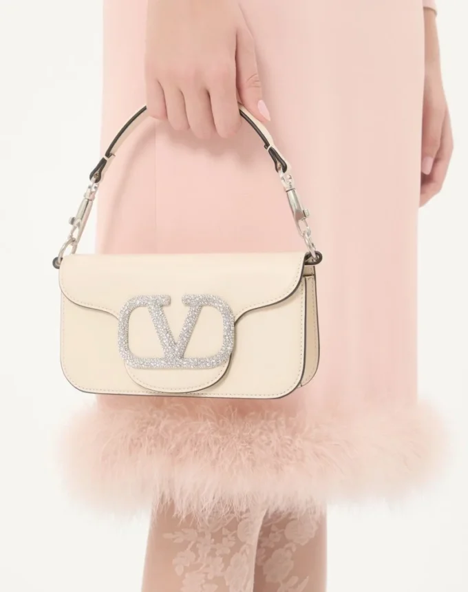 Valentino Garavani Locò Small Shoulder Bag With Jewel Logo Valentino Garavani Locò Small Shoulder Bag With Jewel Logo