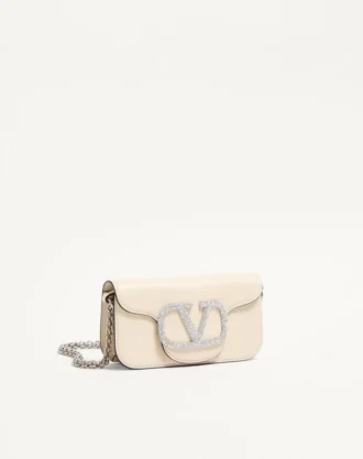 Valentino Garavani Locò Small Shoulder Bag With Jewel Logo