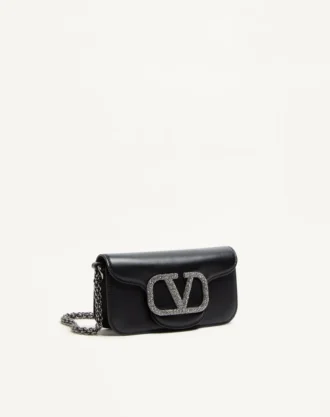 Valentino Garavani Locò Small Shoulder Bag With Jewel Logo