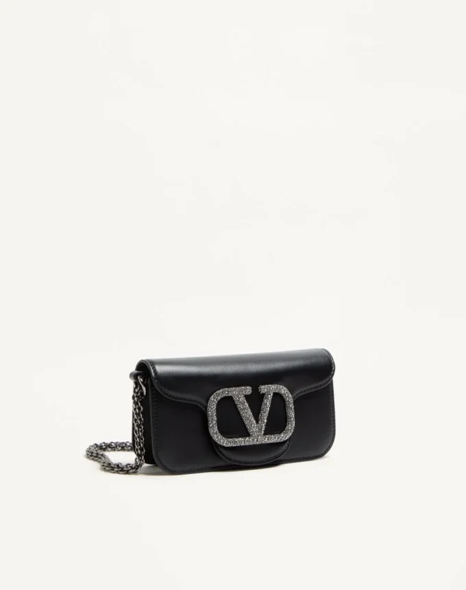 Valentino Garavani Locò Small Shoulder Bag With Jewel Logo Valentino Garavani Locò Small Shoulder Bag With Jewel Logo