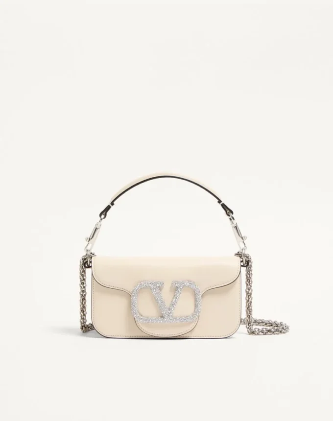 Valentino Garavani Locò Small Shoulder Bag With Jewel Logo Valentino Garavani Locò Small Shoulder Bag With Jewel Logo