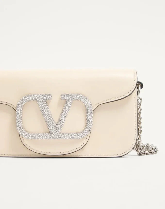 Valentino Garavani Locò Small Shoulder Bag With Jewel Logo Valentino Garavani Locò Small Shoulder Bag With Jewel Logo