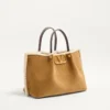 Valentino Garavani Medium Suede Shopping Bag With Sheepskin Lining