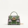 Valentino Garavani Mini Vsling Embroidered Handbag With Jewel Logo