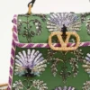 Valentino Garavani Mini Vsling Embroidered Handbag With Jewel Logo