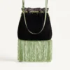 Valentino Garavani Nellcôte Alice Embroidered Bag With Fringes