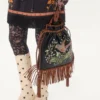 Valentino Garavani Nellcôte Alice Embroidered Bag With Fringes