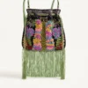 Valentino Garavani Nellcôte Alice Embroidered Bag With Fringes