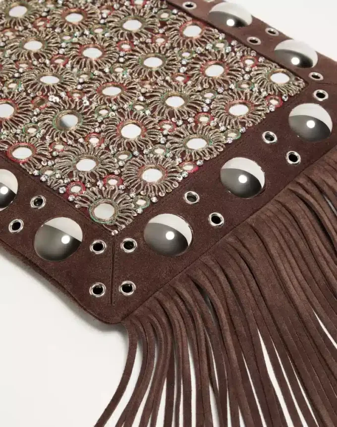 Valentino Garavani Nellcôte Embroidered Shoulder Bag