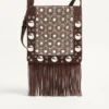 Valentino Garavani Nellcôte Embroidered Shoulder Bag With Fringes