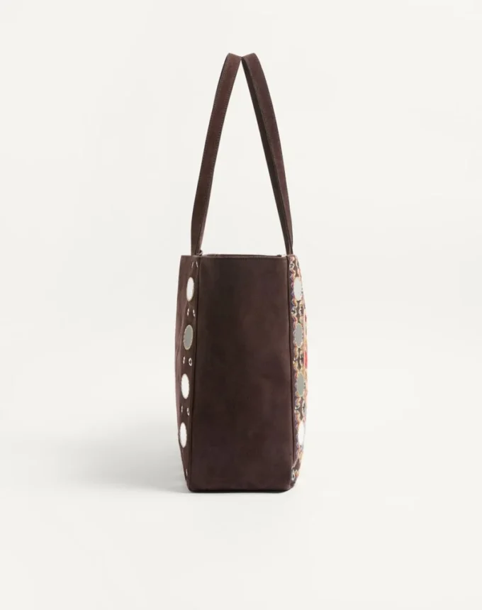 Valentino Garavani Nellcôte Large Embroidered Shopping Bag