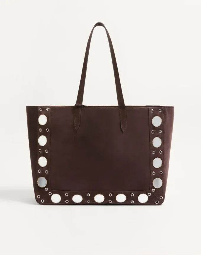 Valentino Garavani Nellcôte Large Embroidered Shopping Bag