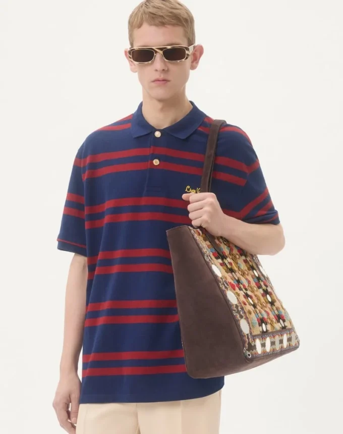 Valentino Garavani Nellcôte Large Embroidered Shopping Bag