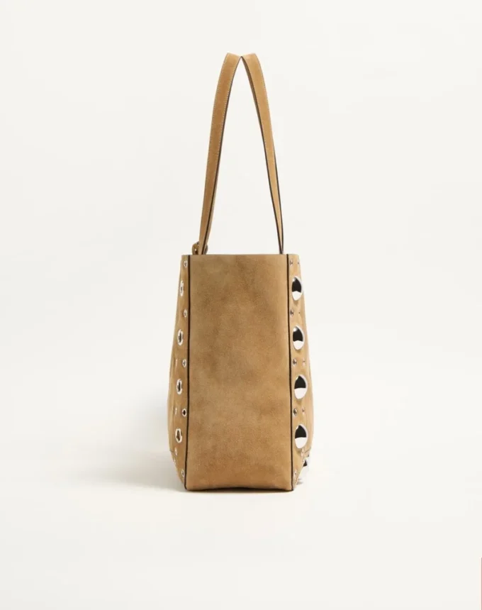 Valentino Garavani Nellcôte Large Suede Shopping Bag