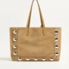 Valentino Garavani Nellcôte Large Suede Shopping Bag