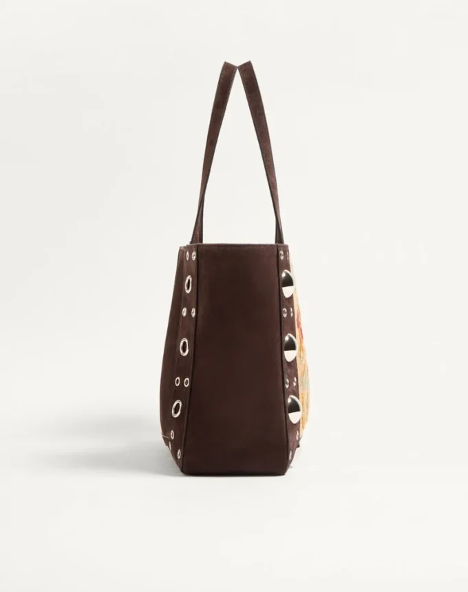 Valentino Garavani Nellcôte Medium Embroidered Shopping Bag