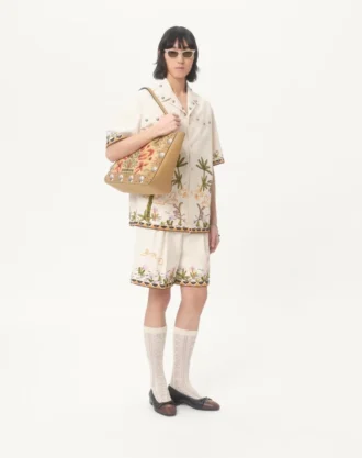 Valentino Garavani Nellcôte Medium Shopping Bag In Jacquard Fabric