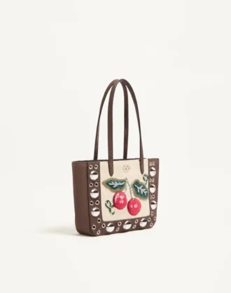 Valentino Garavani Nellcôte Mini Embroidered Shopping Bag