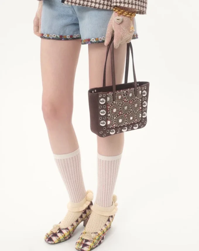 Valentino Garavani Nellcôte Mini Embroidered Shopping Bag