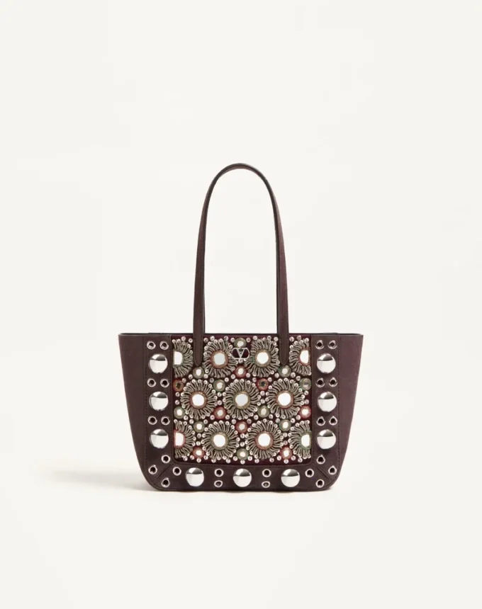 Valentino Garavani Nellcôte Mini Embroidered Shopping Bag