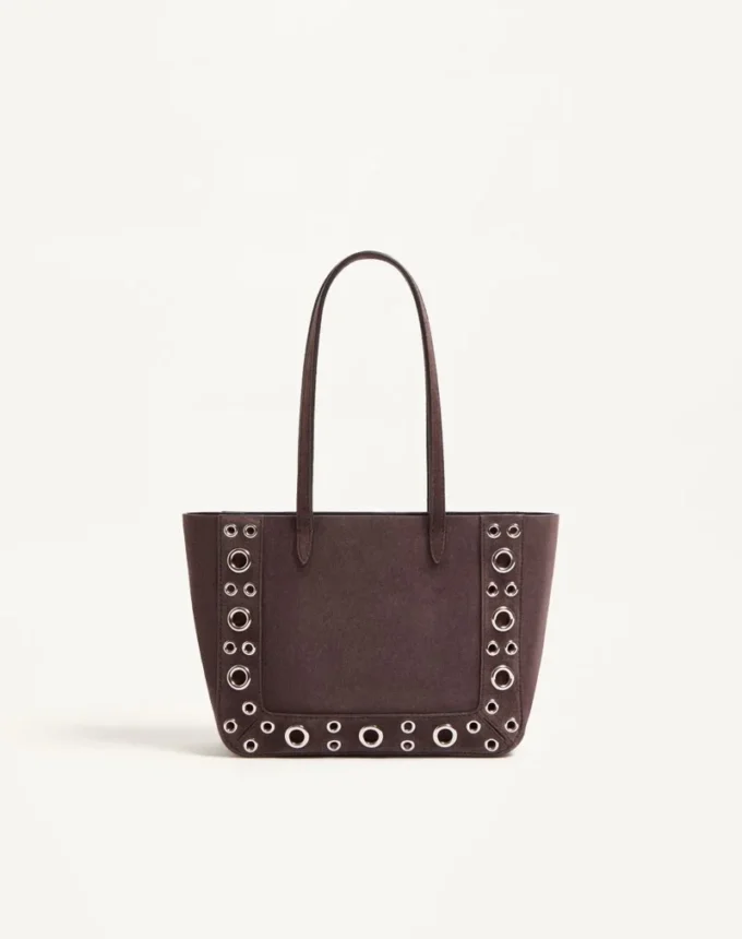 Valentino Garavani Nellcôte Mini Suede Shopping Bag