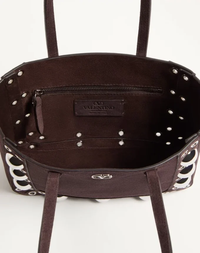 Valentino Garavani Nellcôte Mini Suede Shopping Bag