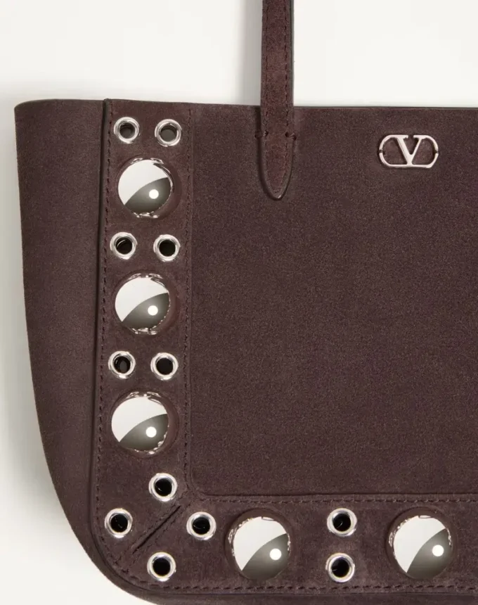 Valentino Garavani Nellcôte Mini Suede Shopping Bag
