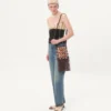 Valentino Garavani Nellcôte Small Shoulder Bag In Jacquard Raffia With Cherryfic Pattern