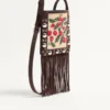 Valentino Garavani Nellcôte Small Shoulder Bag In Jacquard Raffia With Cherryfic Pattern