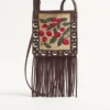 Valentino Garavani Nellcôte Small Shoulder Bag In Jacquard Raffia With Cherryfic Pattern