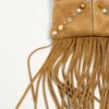 Valentino Garavani Nellcôte Small Shoulder Bag In Suede With Fringes