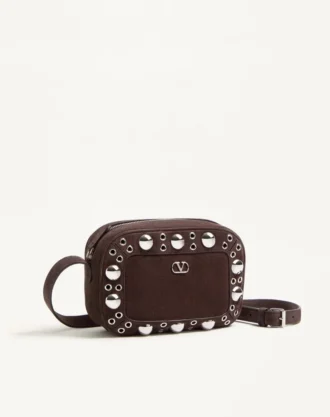 Valentino Garavani Nellcôte Suede Shoulder Bag