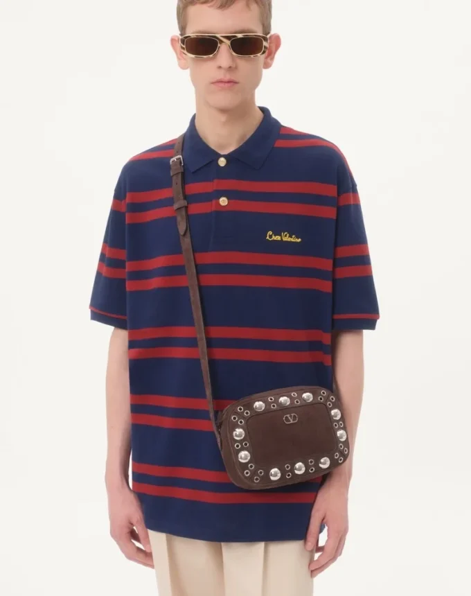 Valentino Garavani Nellcôte Suede Shoulder Bag