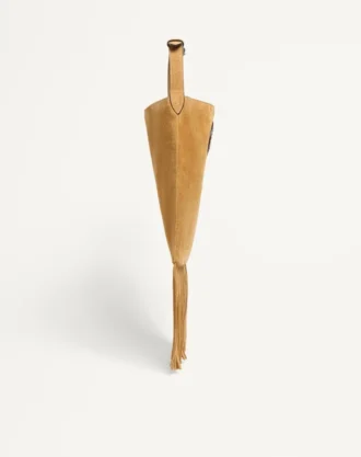 Valentino Garavani Nellcôte Suede Shoulder Bag With Fringes