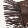 Valentino Garavani Nellcôte Suede Shoulder Bag With Fringes