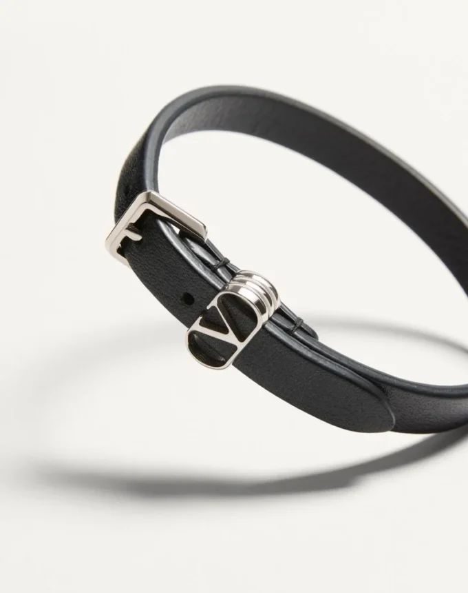 Valentino Garavani Ovalette Calfskin Bracelet