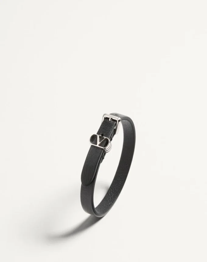 Valentino Garavani Ovalette Calfskin Bracelet