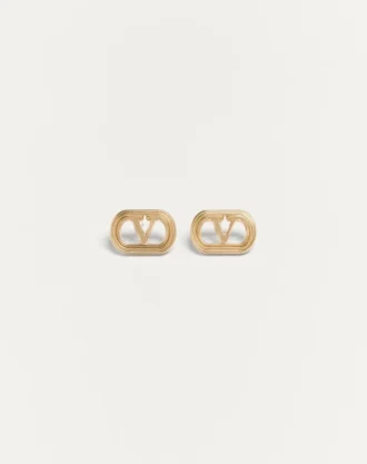 Valentino Garavani Ovalette Metal Earrings
