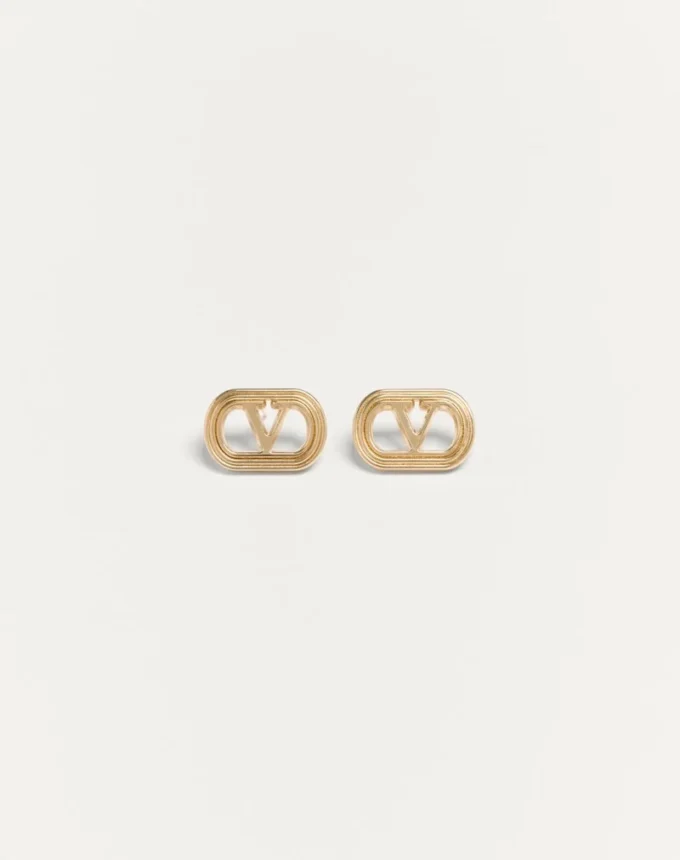 Valentino Garavani Ovalette Metal Earrings