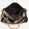 Valentino Garavani Panthea Python And Suede Chevron Motif Shoulder Bag
