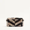 Valentino Garavani Panthea Small Shoulder Bag In Python And Suede With A Chevron Pattern Valentino Garavani Panthea Small Shoulder Bag In Python And Suede With A Chevron Pattern